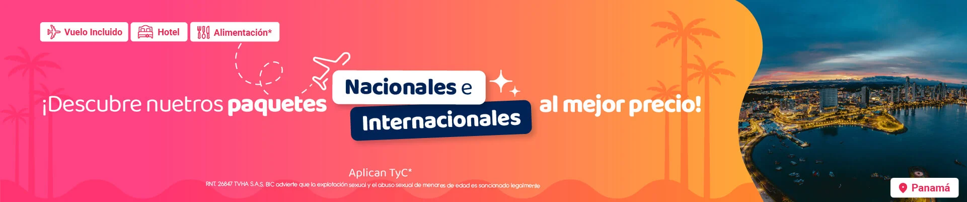 Paquetes nacionales e internacionales